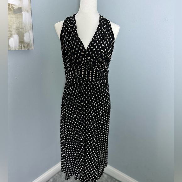 Evan Picone Dresses & Skirts - ☀️Evan Picone Black and White polka Dots Midi Dress